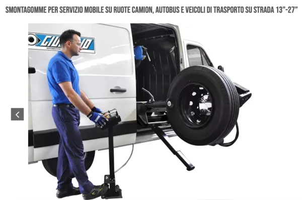 Smontagomme per assistenza mobile